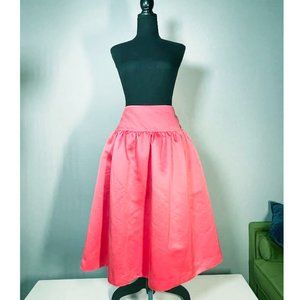 J Crew New with Tag Duchess Satin Full Midi Skirt